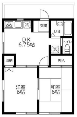 クローバーハイツの物件間取画像